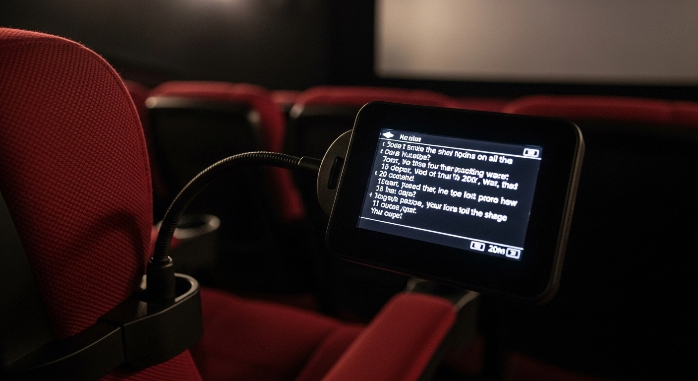 movie theater closed caption device